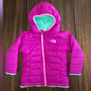 Girls North Face Hooded Puffer